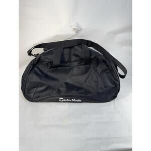 TaylorMade 21” Black Double Handle Shoulder Strap Travel Golf Gym Duffle Bag
